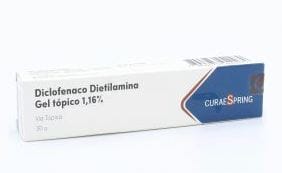 Diclofenaco Dietilamina gel tópico 1,16% x 30 gramos Farmex-Fonasa-Persistente